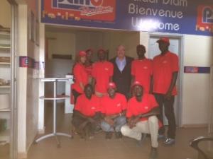Equipe de la franchise Pano Boutique à Dakar